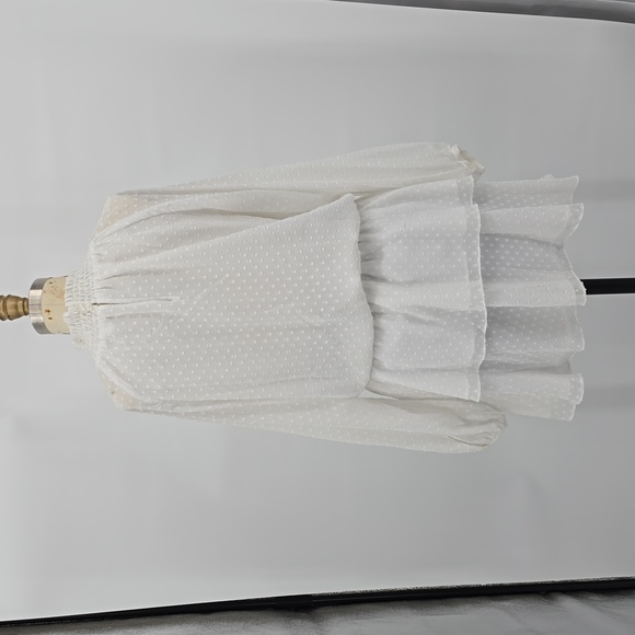 Yumi Kim Swiss Dot White Class Act Dress Size L - Picture 4 of 9